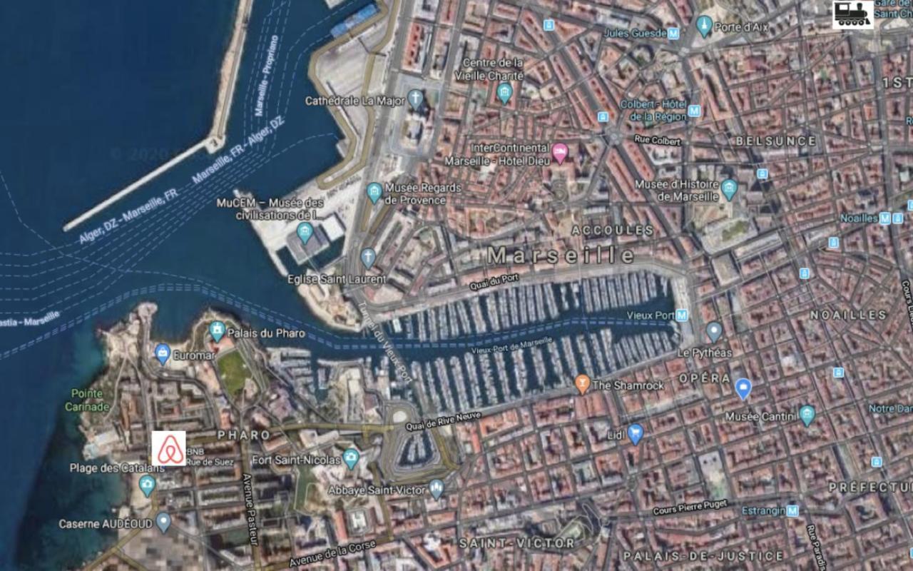 "Le Suez" Appartement Au Bord De Mer Catalans-Pharo Marseilles Exterior foto